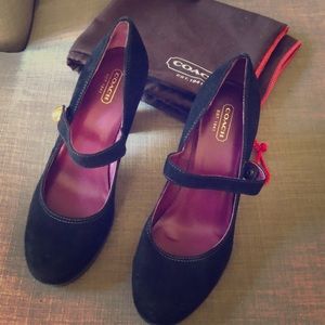 Coach suede shoes 👠